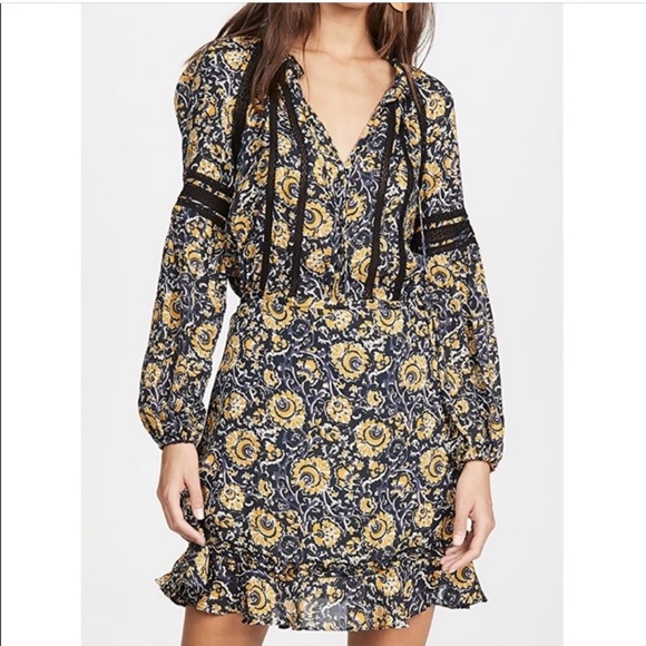 Veronica Beard Dresses & Skirts - Veronica Beard Ida Silk Floral Mini Dress Ruffle Boho Womens 8